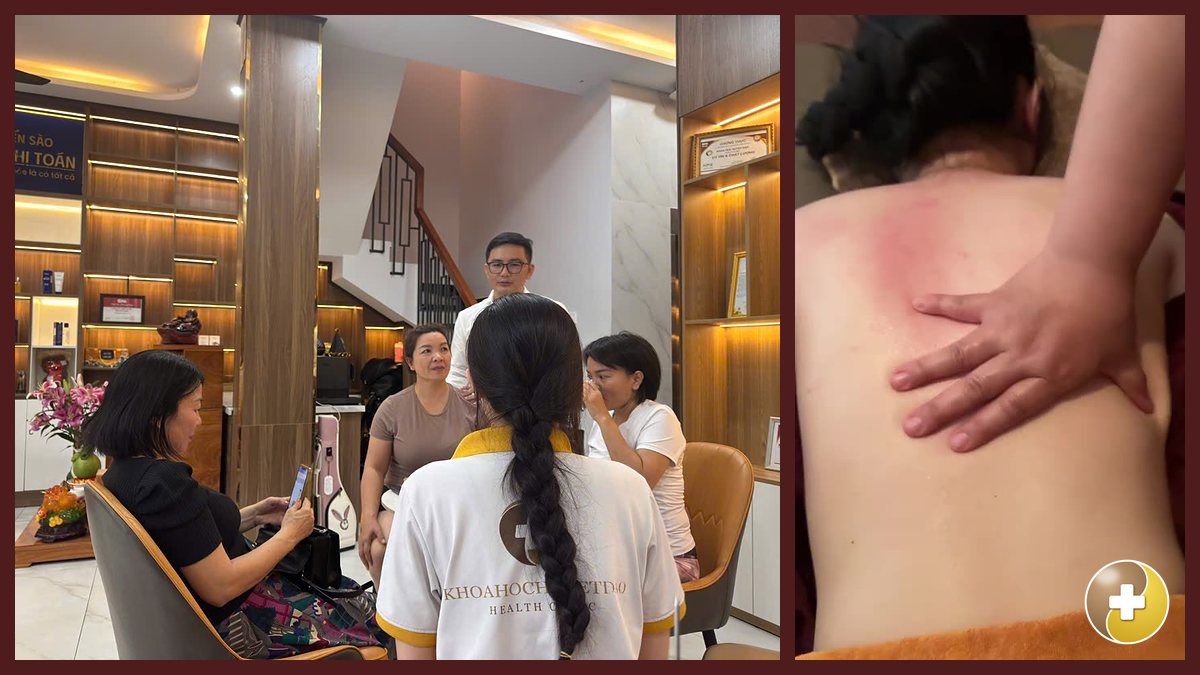 Hỏi han khách trước buổi massage bấm huyệt tại Huyệt Đạo Tống Gia