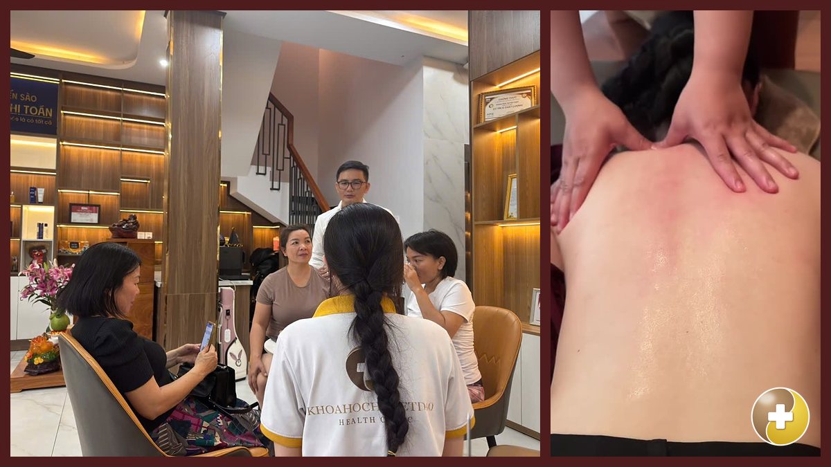 Hỏi han khách trước buổi massage bấm huyệt tại Huyệt Đạo Tống Gia